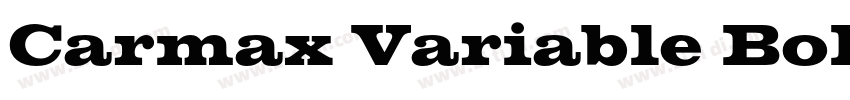 Carmax Variable Bol字体转换 Carmax Variable Bol字体转换